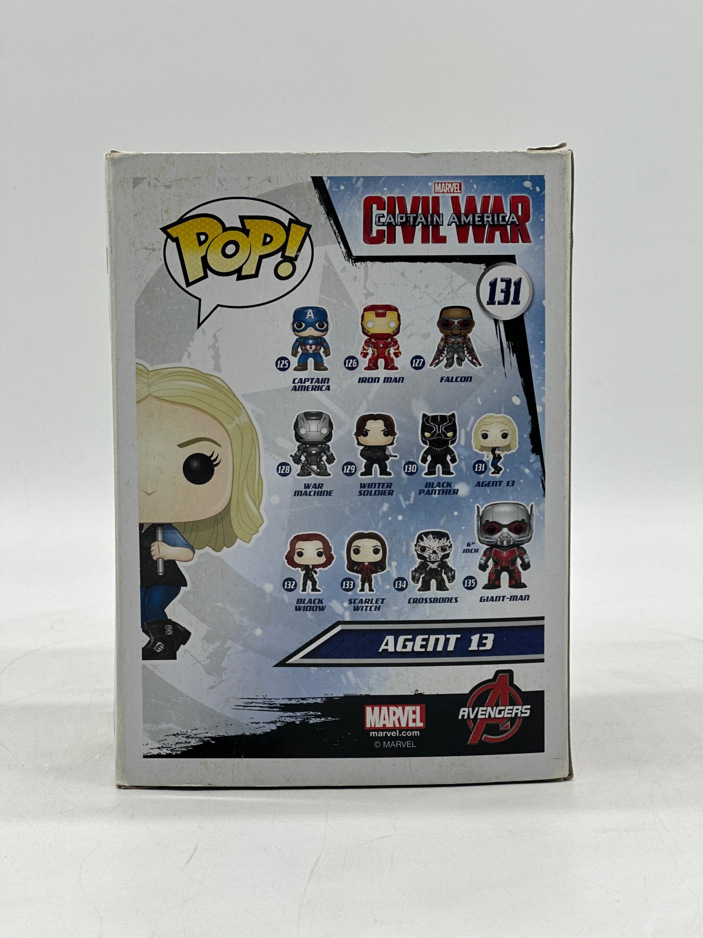 Pop! Marvel Civil War Captain America 131 Agent 13