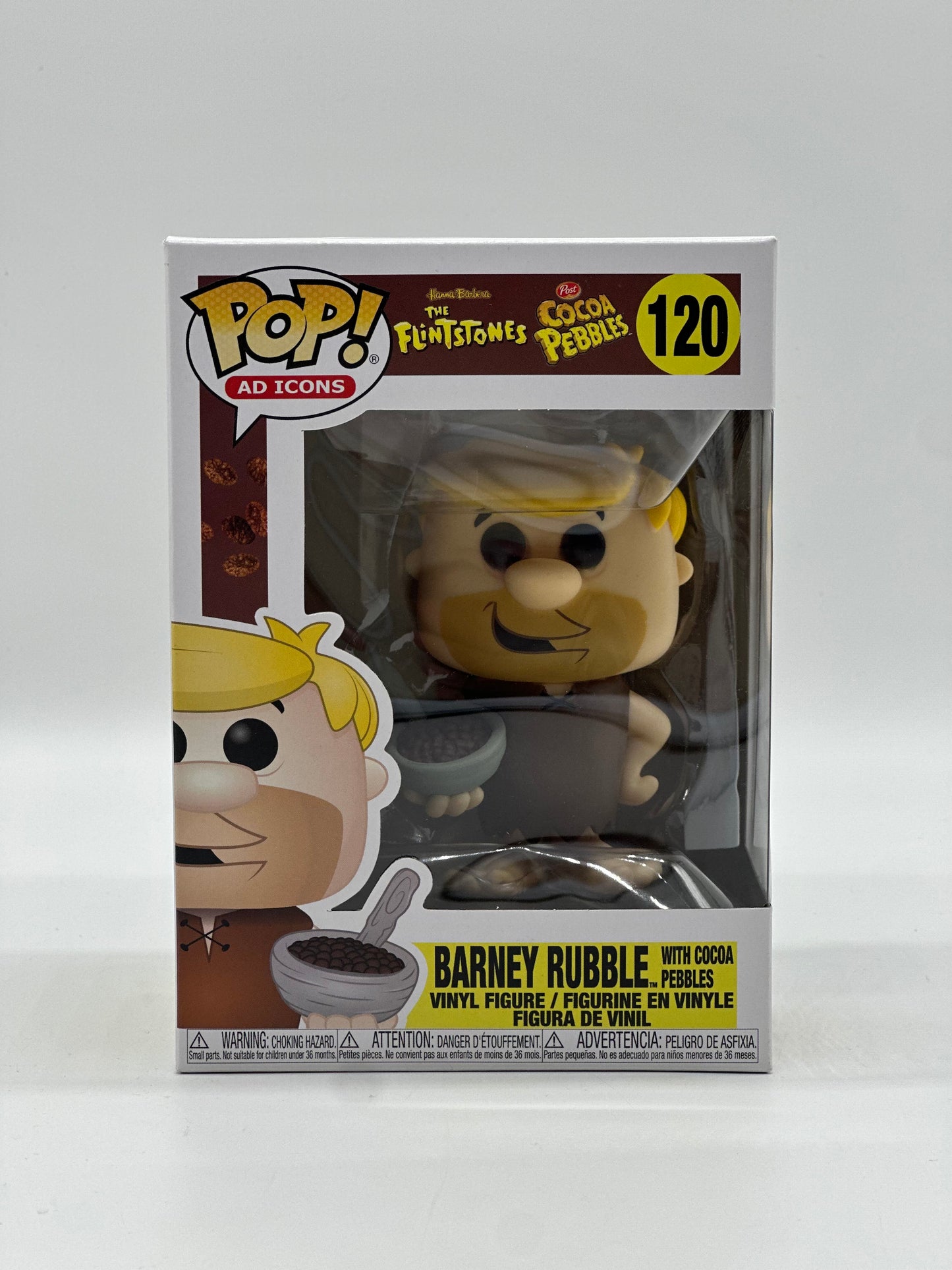 Pop! Ad Icons Hanna Barbera The Flintstones Post Cocoa Pebbles 120 Barney Rubble With Cocoa Pebbles