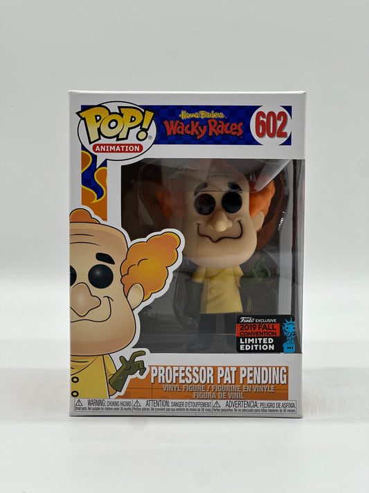 Pop! Animation Hanna Barbera Wacky Races 602 Professor Pat Pending 2019 Convention Exclusive Limited Edition