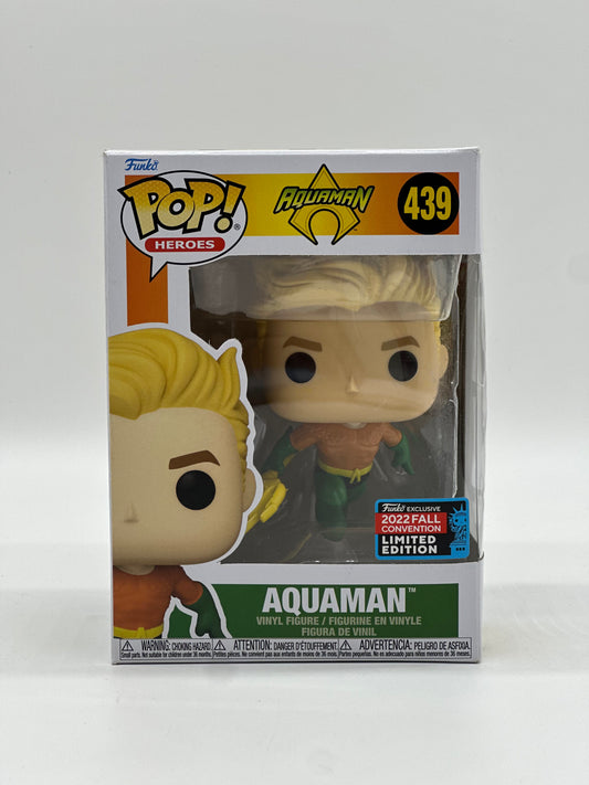 Pop! Heroes Aquaman 439 Aquaman 2022 Fall Convention Limited Edition Exclusive