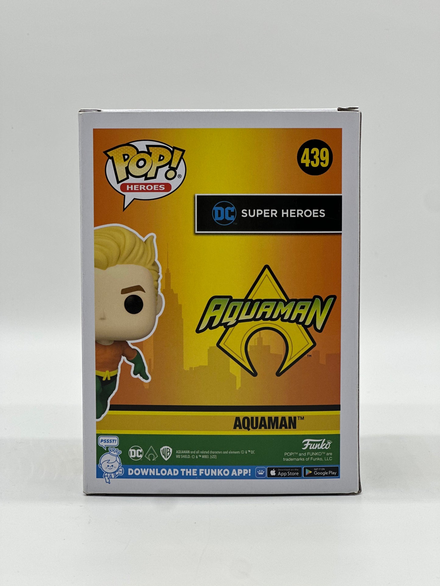 Pop! Heroes Aquaman 439 Aquaman 2022 Fall Convention Limited Edition Exclusive