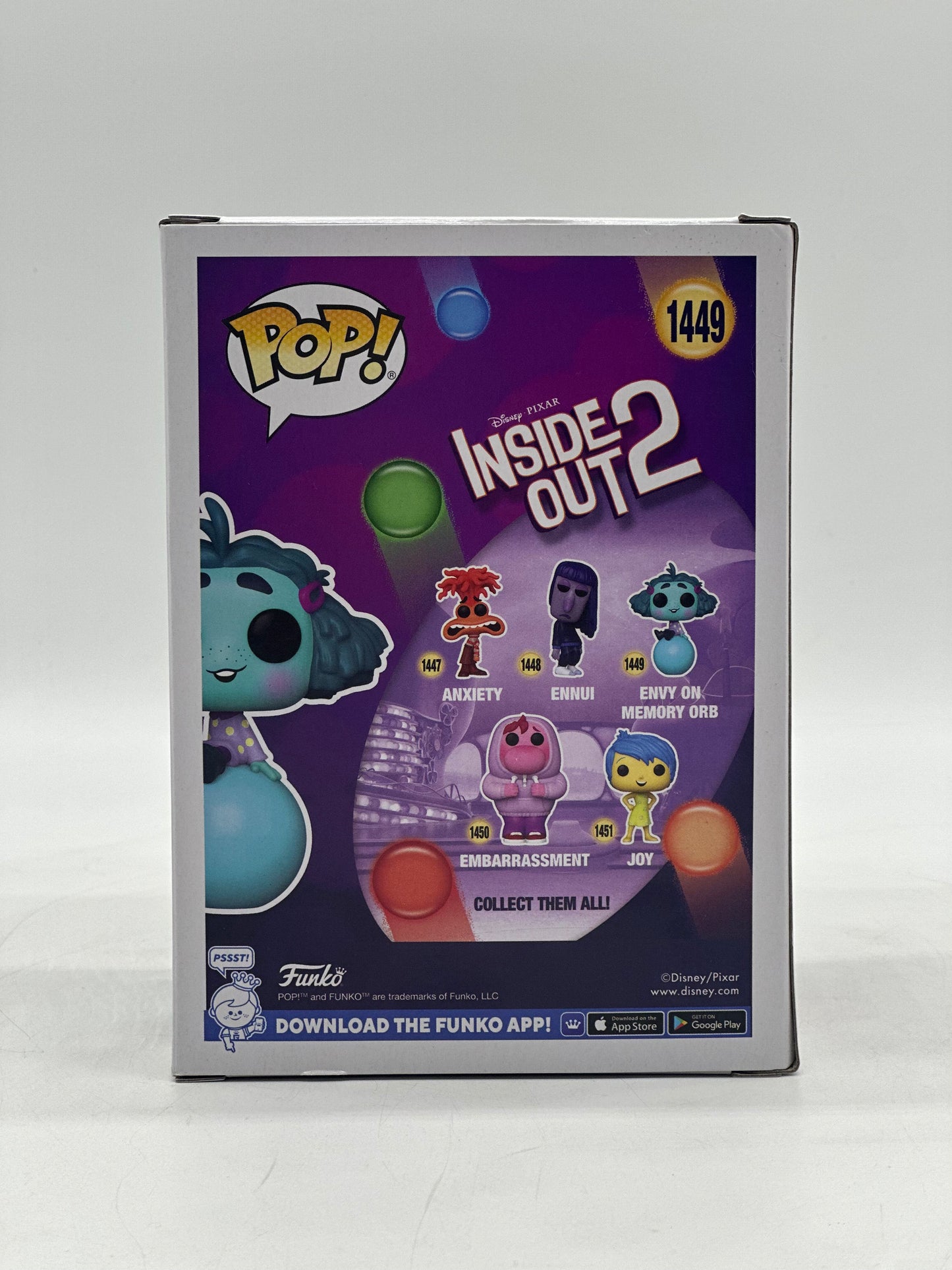 Pop! Disney Pixar Inside Out 2 1449 Envy On Memory Orb