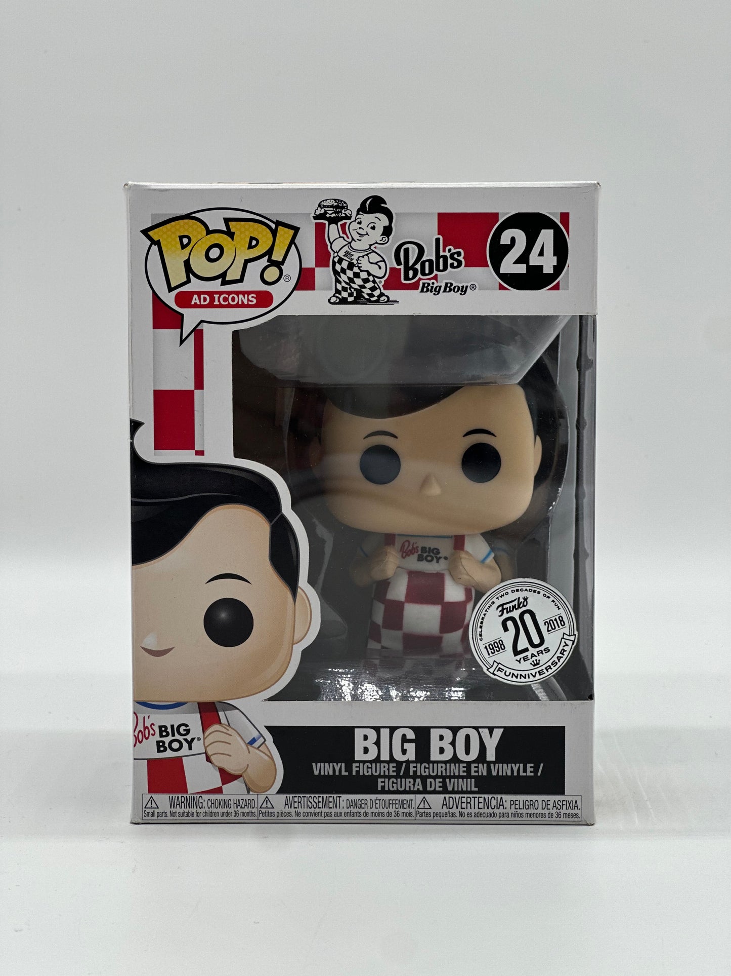 Pop! Ad Icons Bob's Big Boy 24 Big Boy Funko 1998 - 20 Years - 2018