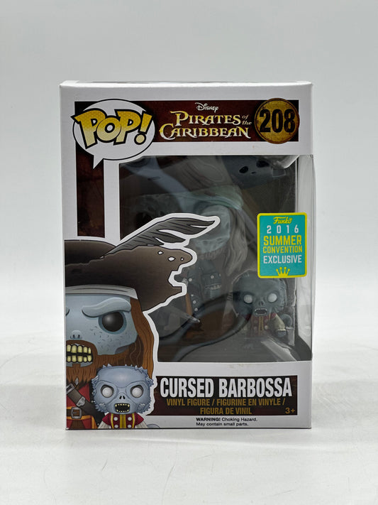 Pop! Disney Pirates OF The Caribbean 208 Cursed Barbossa 2016 Summer Convention Exclusive