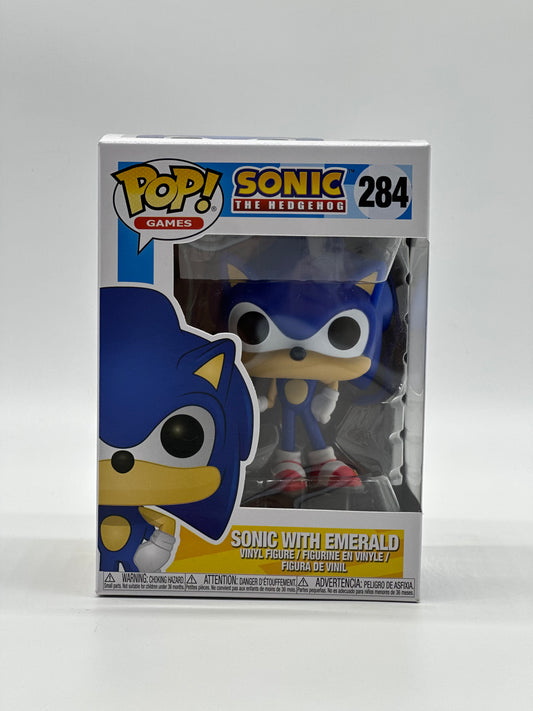 Pop! Games Sonic The Hedgehog 284 Sonic With Emerald