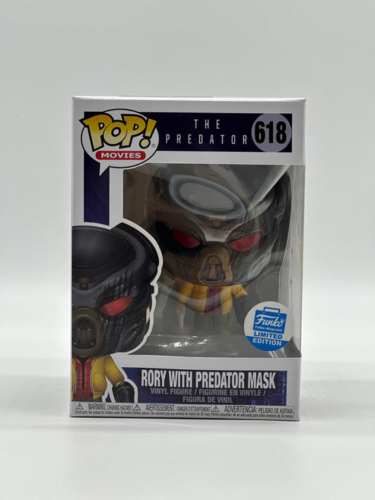 Pop! Movies The Predator 618 Rory With Predator Mask Funko Shop Limited Edition