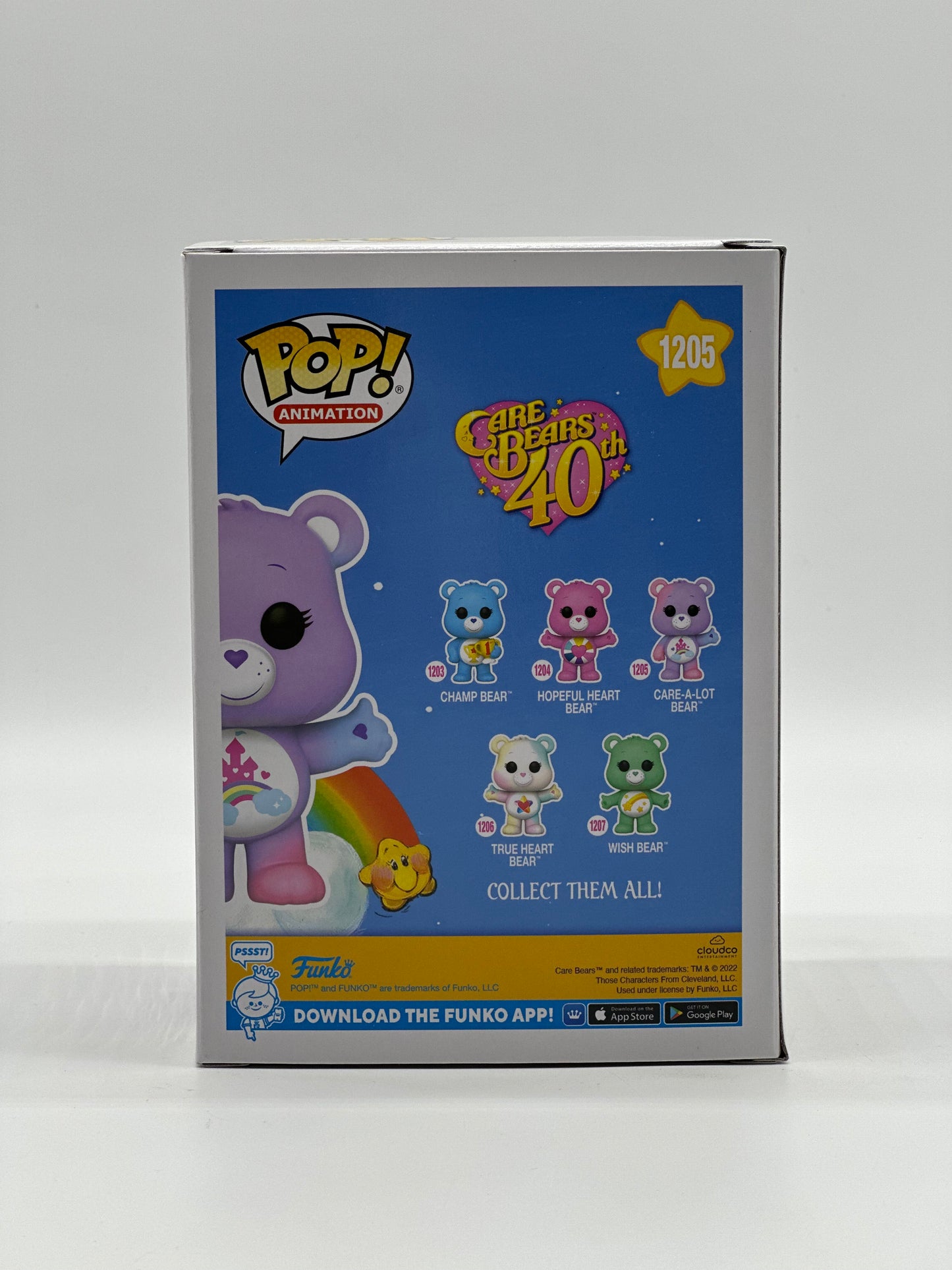 Pop! Animation Care Bears 40TH 1205 Care-A-Lot Bear Chase Limited Edition