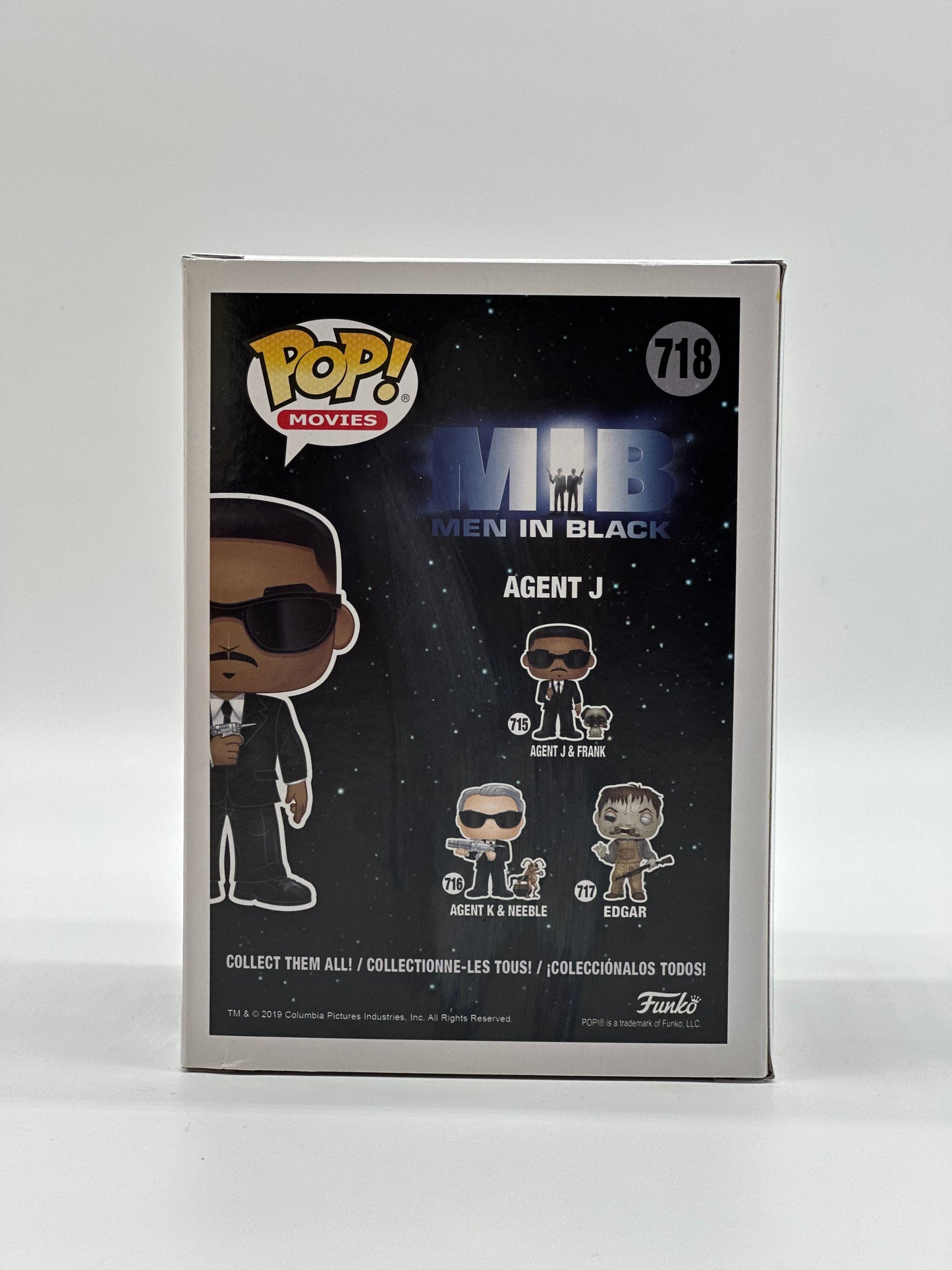 Pop! Movies MIB Men In Black 718 Agent J Funko Limited Edition