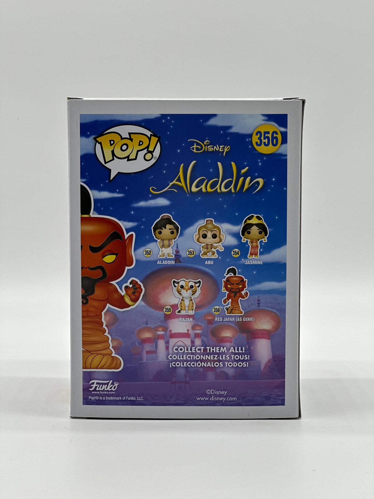 Pop! Disney Aladdin 356 Red Jafar (As Genie) Glow Chase Limited Edition