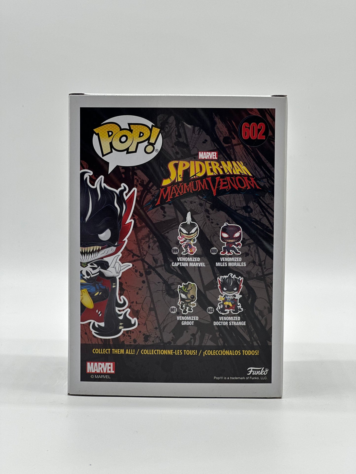 Pop! Marvel Spider-Man Máximum Venom 602 Venomized Doctor Strange Amazon Exclusive Glows In The Dark