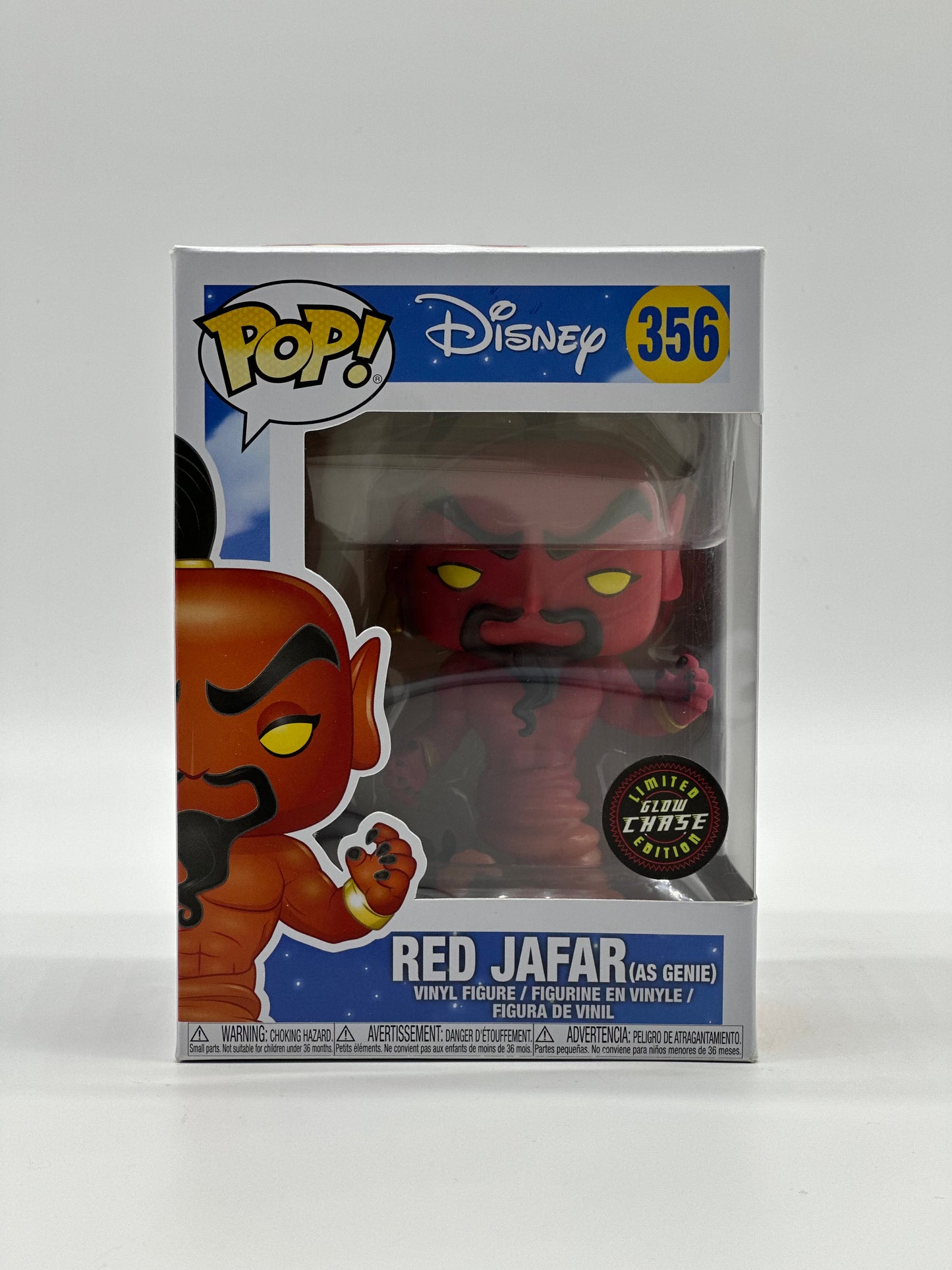 Pop! Disney Aladdin 356 Red Jafar (As Genie) Glow Chase Limited Edition