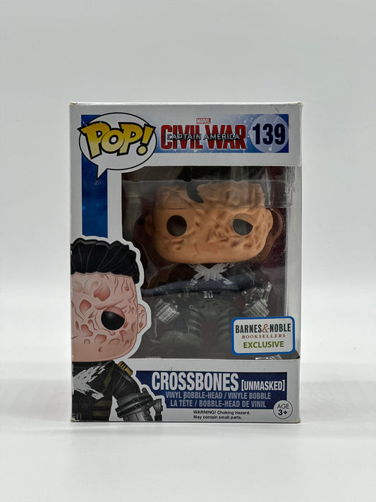 Pop! Marvel Civil War Captain America 139 Crossbones (Unmasked) Barnes & Noble Booksellers Exclusive