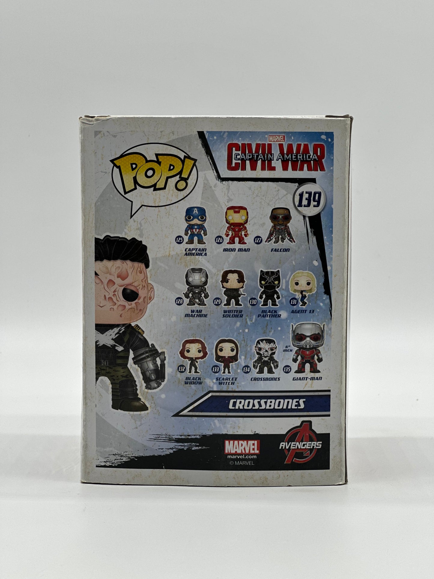 Pop! Marvel Civil War Captain America 139 Crossbones (Unmasked) Barnes & Noble Booksellers Exclusive