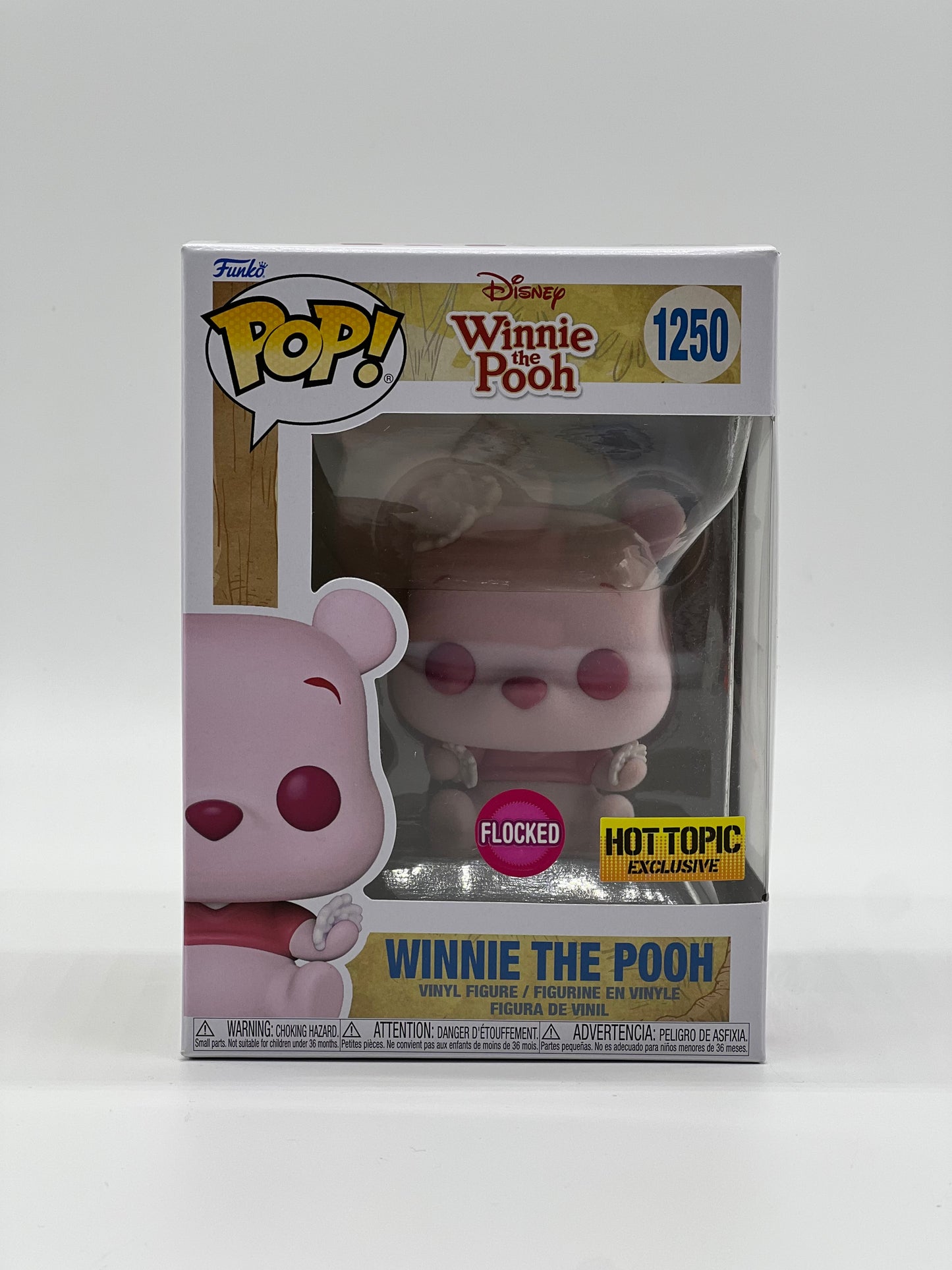 Pop! Disney Winnie The Pooh 1250 Winnie The Pooh Flocked HotTopic Exclusive