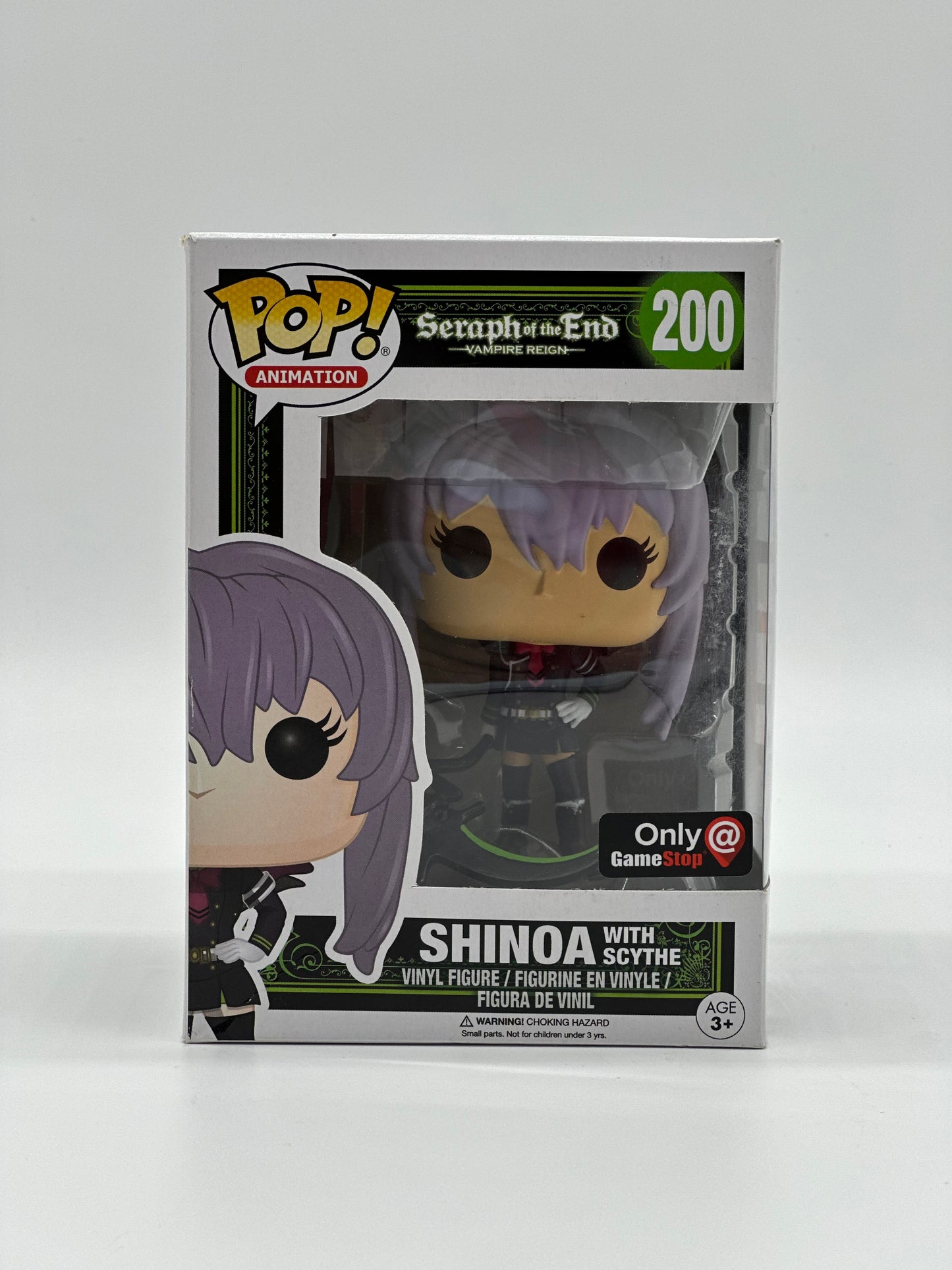 Pop! Animation Seraph Of The End Vampire Reign 200 Shinoa With Scythe Only GameStop