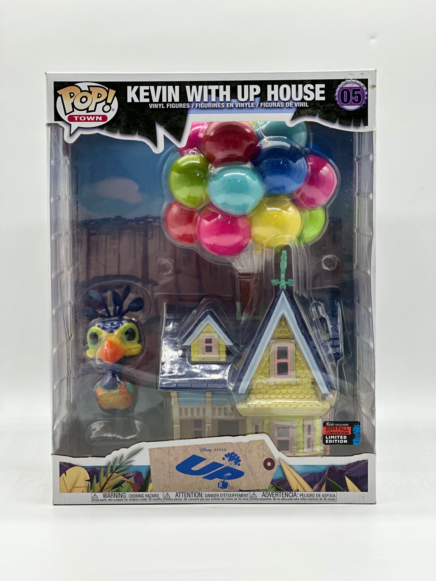 Pop! Town Pixar UP Kevin With UP House 05 2019 Fall Convention Limited Edition 10’Inch