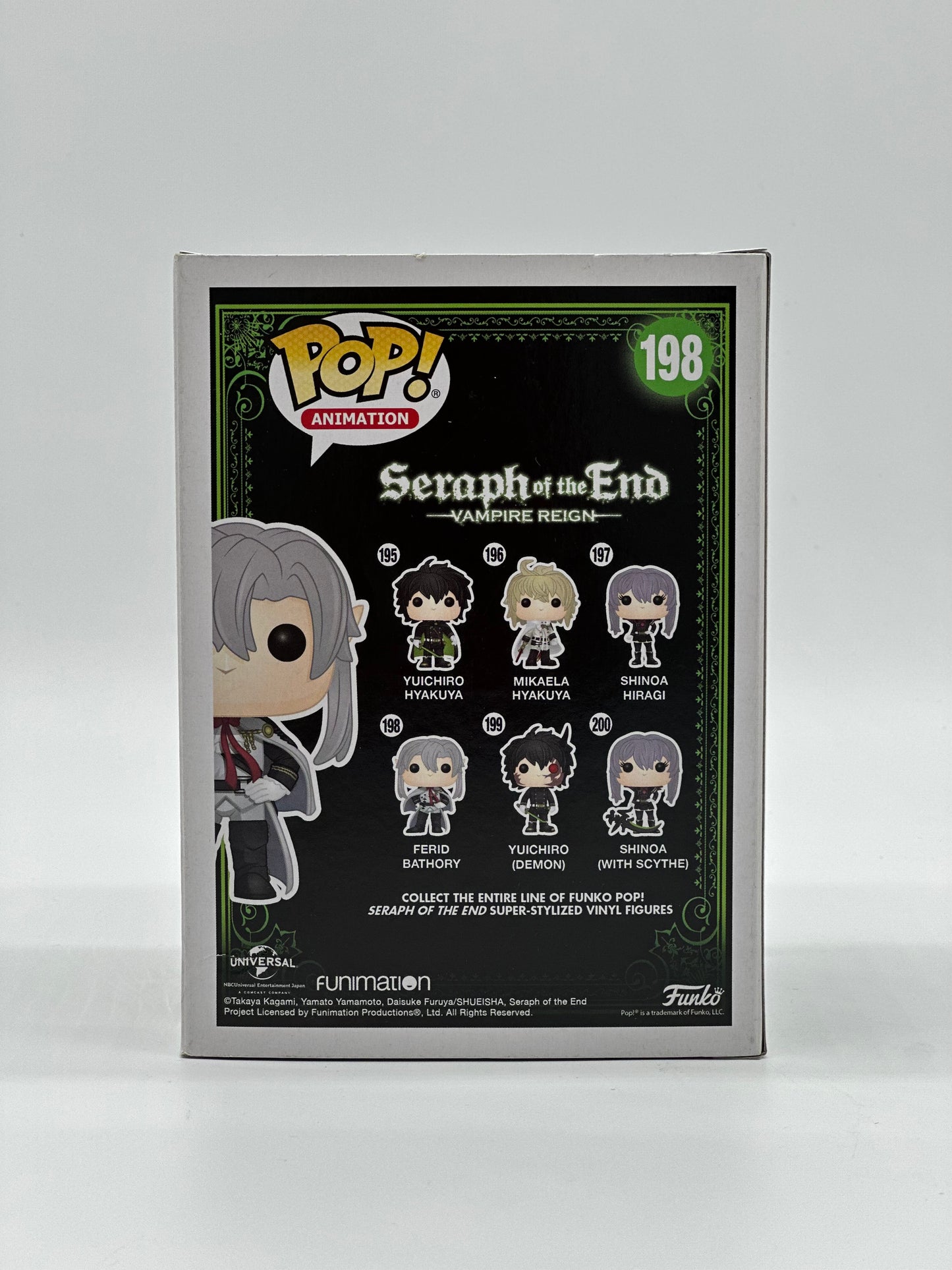 Pop! Animation Seraph Of The End Vampire Reign 198 Ferid Bathory