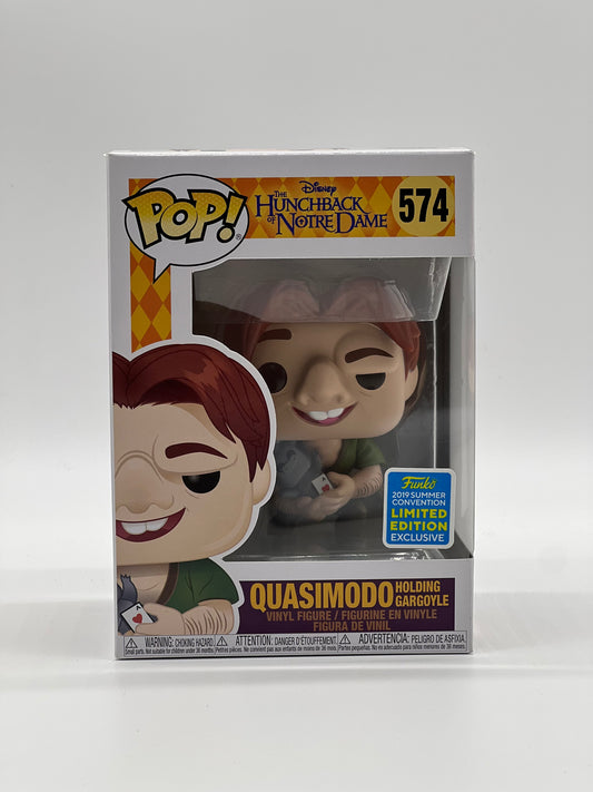 Pop! Disney The Hunchback Of Notre Dame 574 Quasimodo Holding Gargoyle 2019 Summer Convention Limited Edition Exclusive