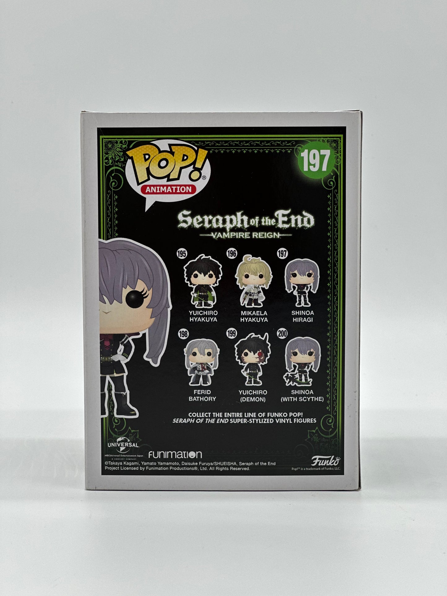 Pop! Animation Seraph Of The End Vampire Reign 197 Shinoa Hiragi