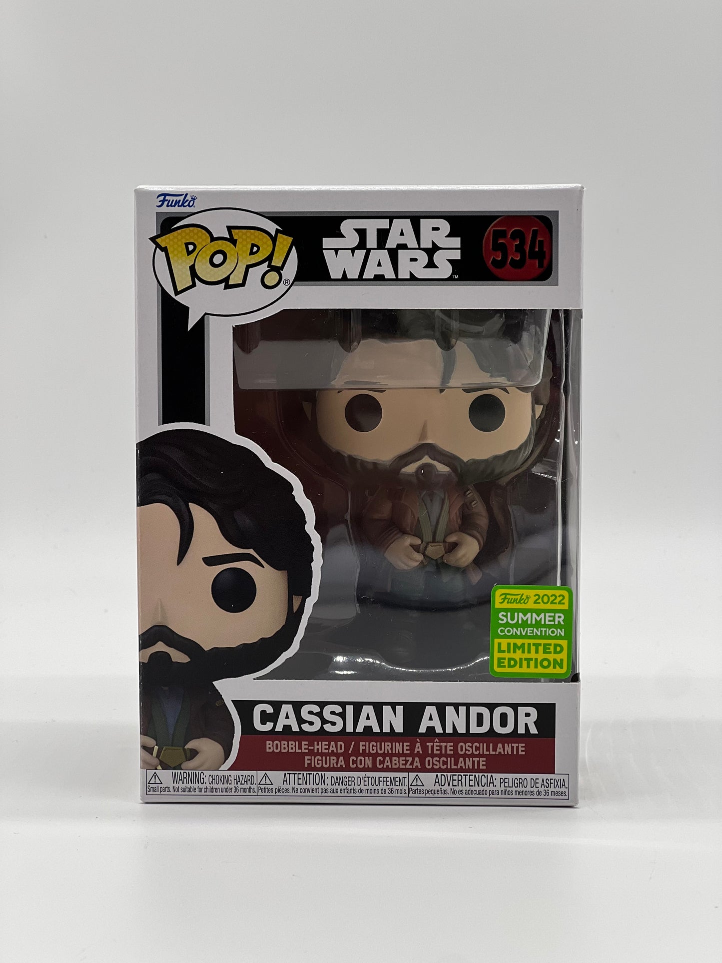 Pop! Star Wars 534 Cassian Andor 2022 Summer Convention Limited Edition