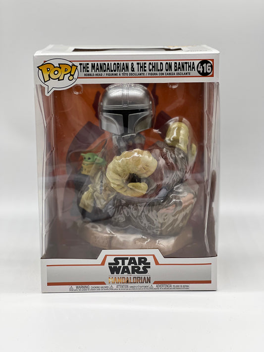 Pop! Star Wars The Mandalorian 416 The Mandalorian & The Child On Bantha