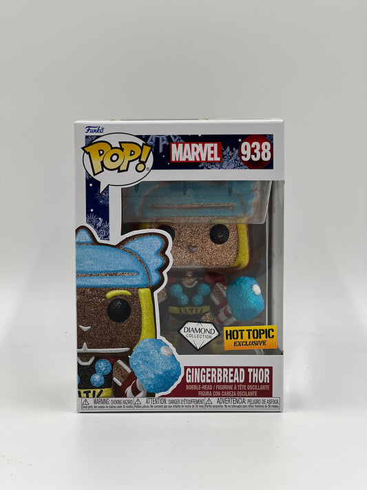 Pop! Marvel 938 Gingerbread Thor Diamond Collection HotTopic Exclusive