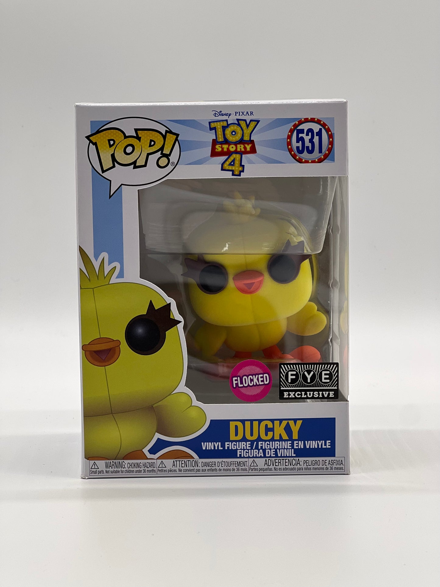 Pop! Disney Pixar Toy Story 4 531 Ducky Flocked FYE Exclusive