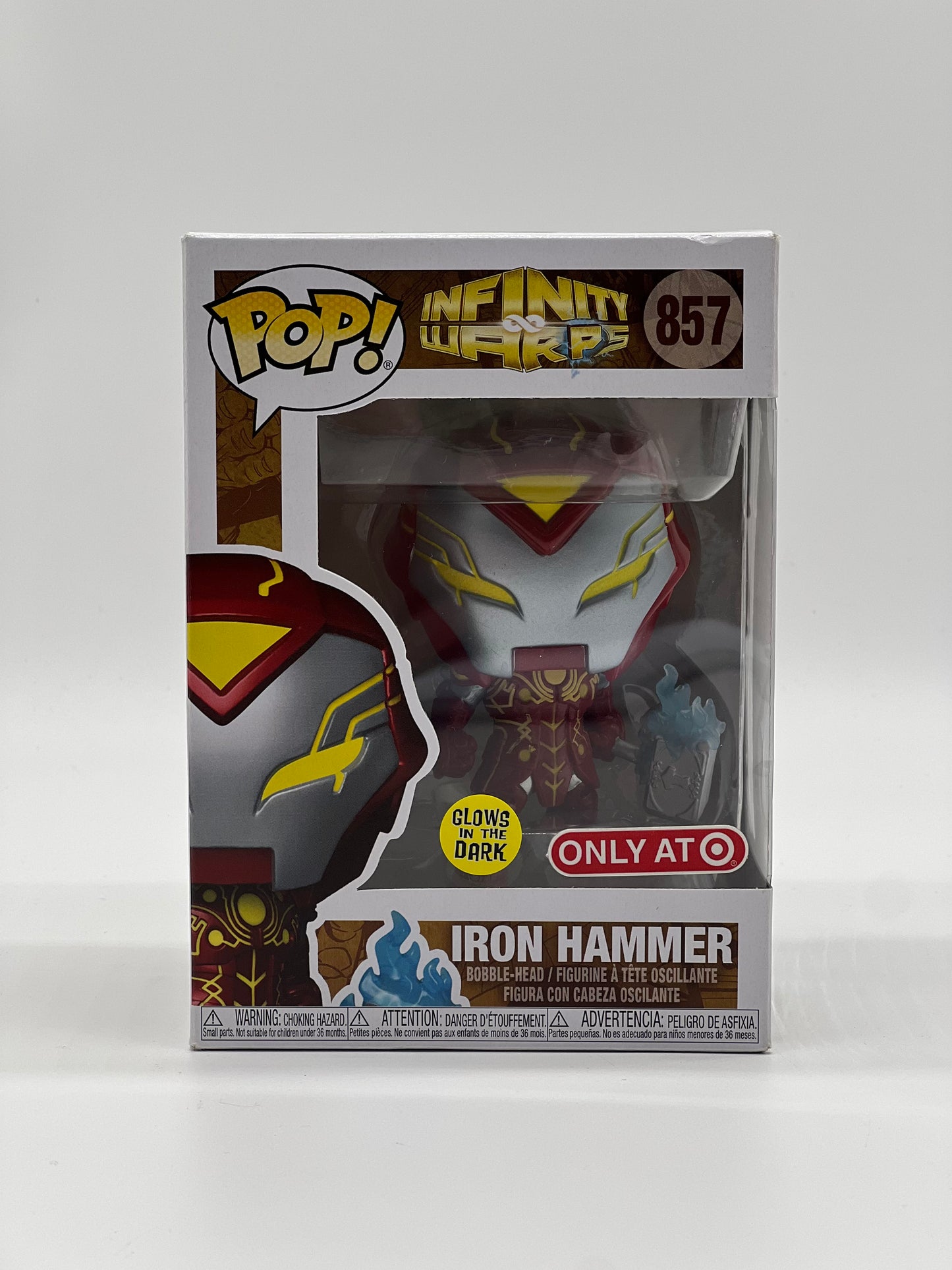 Pop! Infinity Warps 857 Iron Hammer Glows In The Dark Only At Target