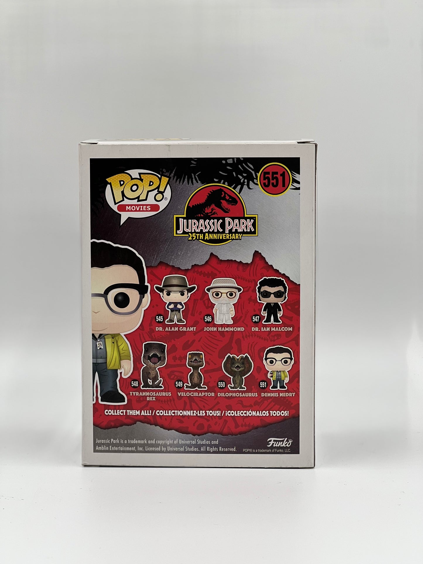 Pop! Movies Jurassic Park 25TH Anniversary 551 Dennis Nedry