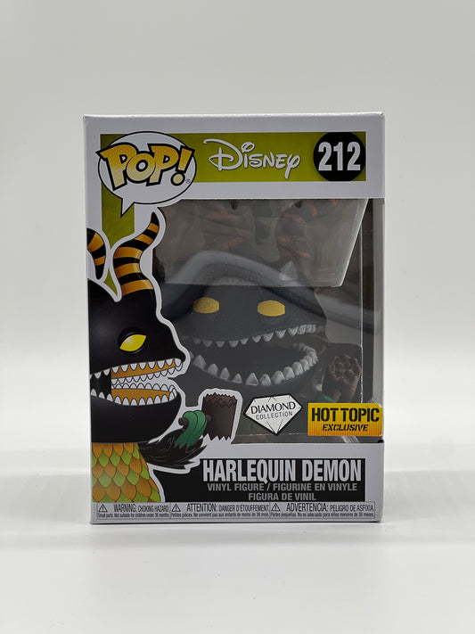 Pop! Disney 212 Harlequin Demon Diamond Collection HotTopic Exclusive