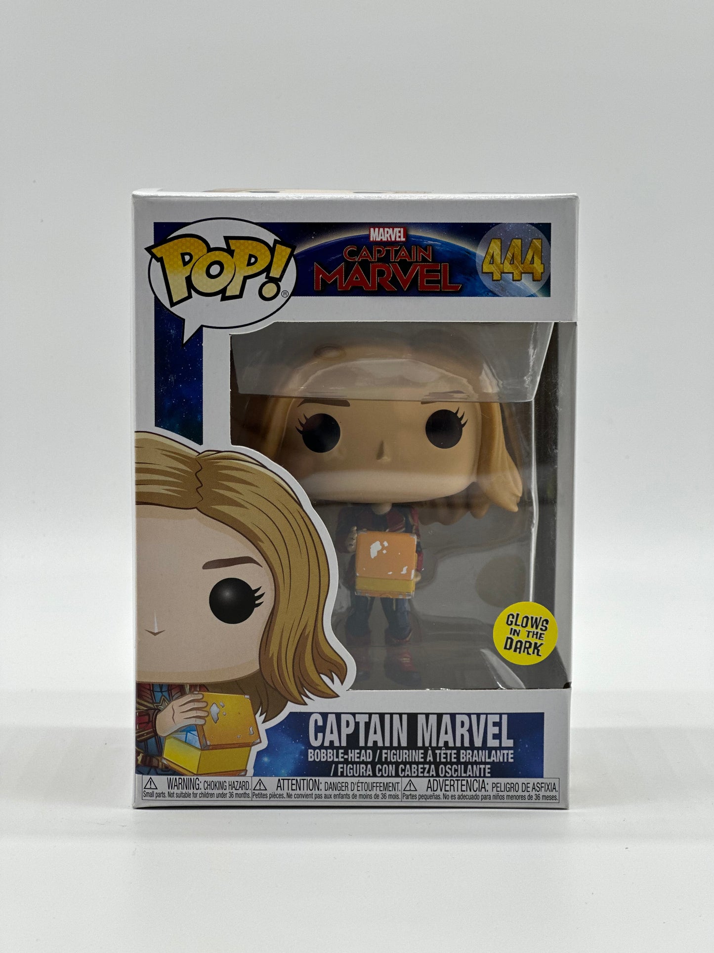 Pop! Marvel Captain Marvel 444 Captain Marvel Glows In The Dark