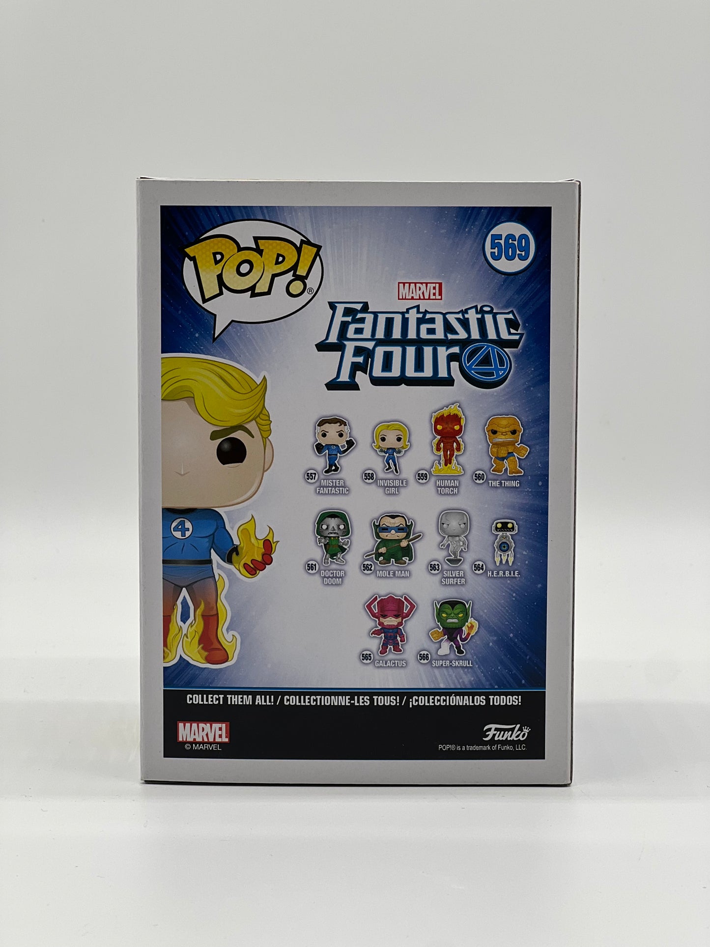 Pop! Marvel Fantastic Four 4 569 Human Torch HotTopic Exclusive