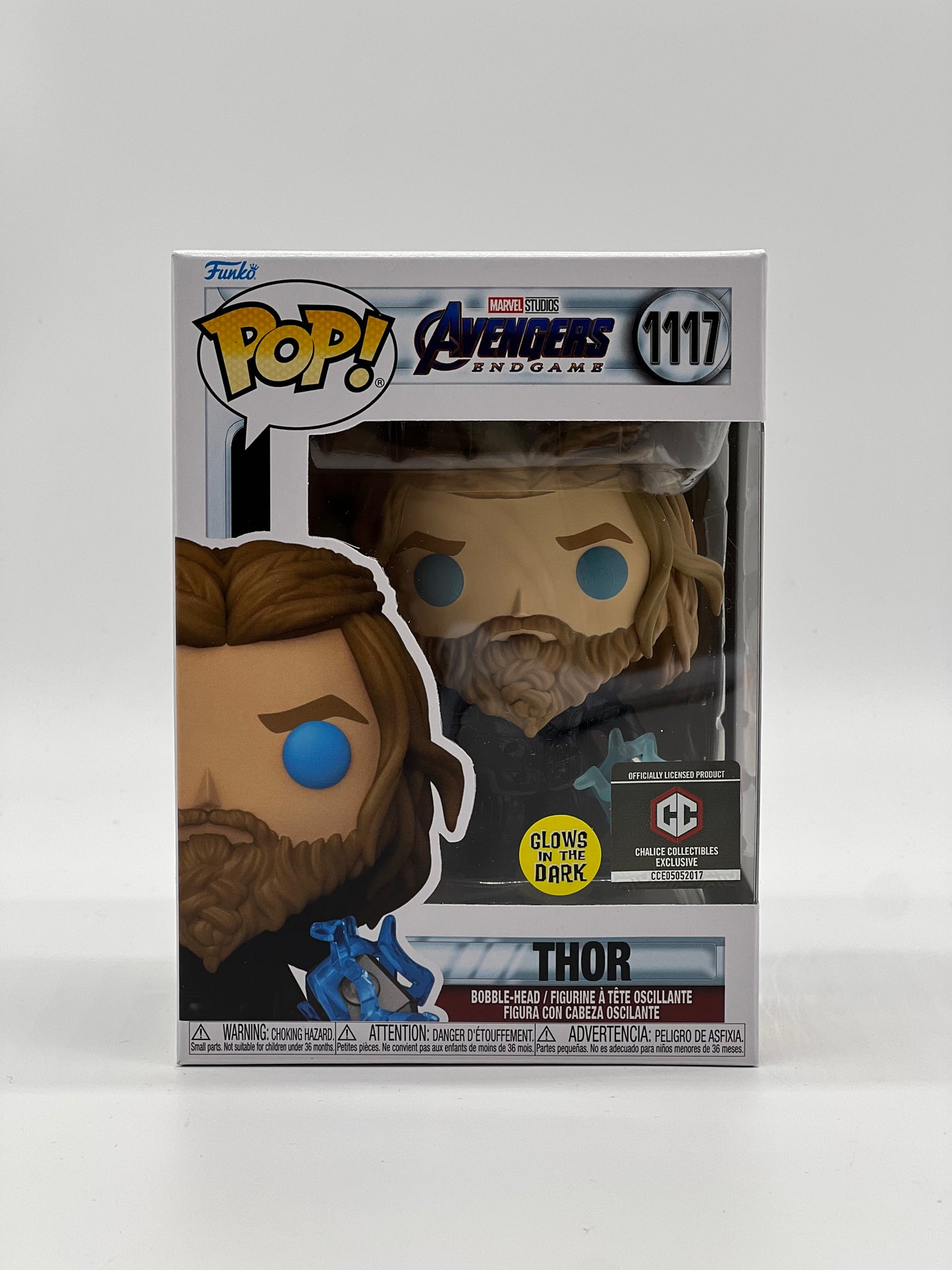 Pop! Marvel Studios Avengers EndGame 1117 Thor Glows In The Dark CC Chalice Collectibles Exclusive Officially Licensed Product