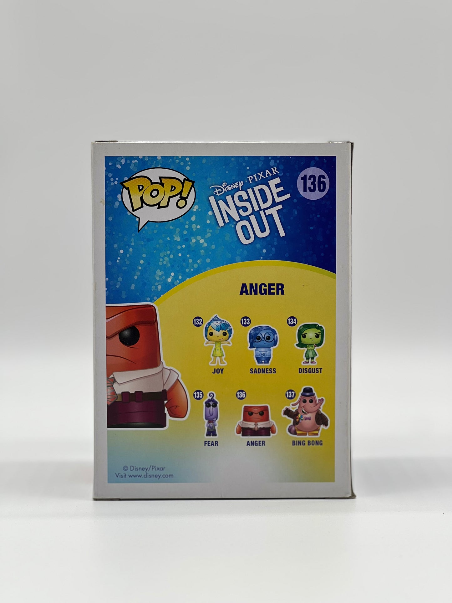 Pop! Disney Pixar Inside Out 136 Anger Entertainment Exclusive