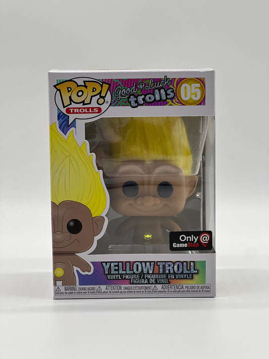 Pop! Trolls Good Luck Trolls 05 Yellow Troll Only GameStop