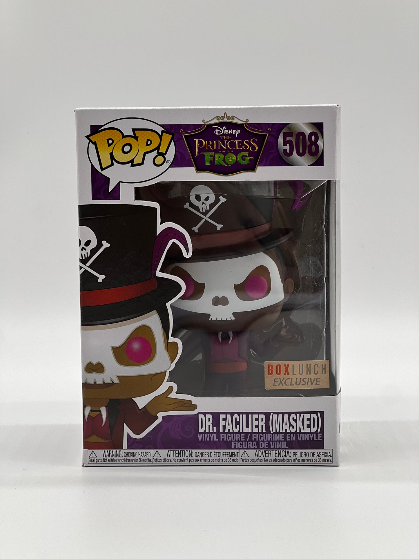 Pop! Disney The Princess And The Frog 508 Dr. Facilier (Masked) BoxLunch Exclusive