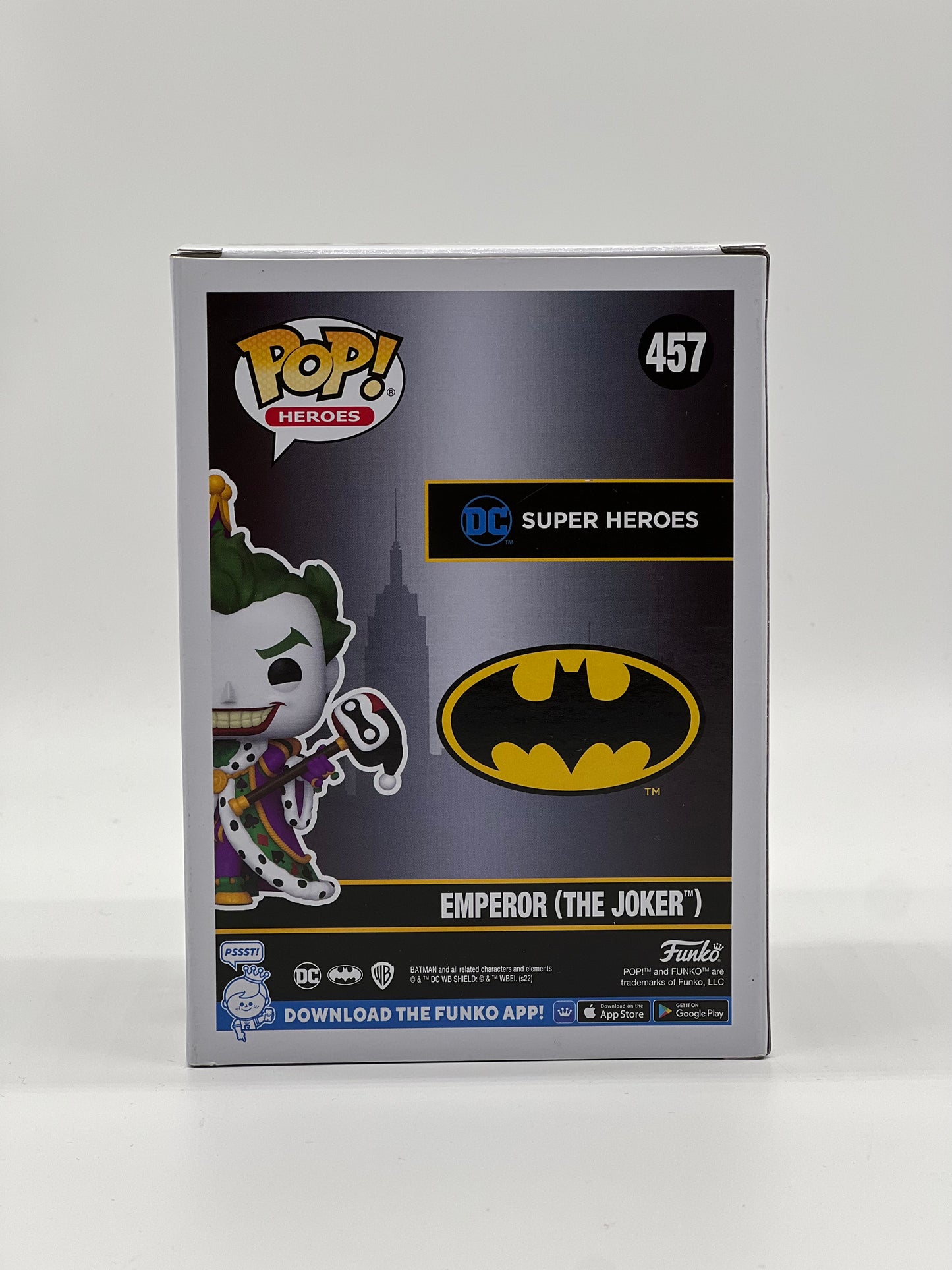 Pop! Heroes Batman 457 Emperor (The Joker) 2022 Fall Convention Limited Edition Exclusive