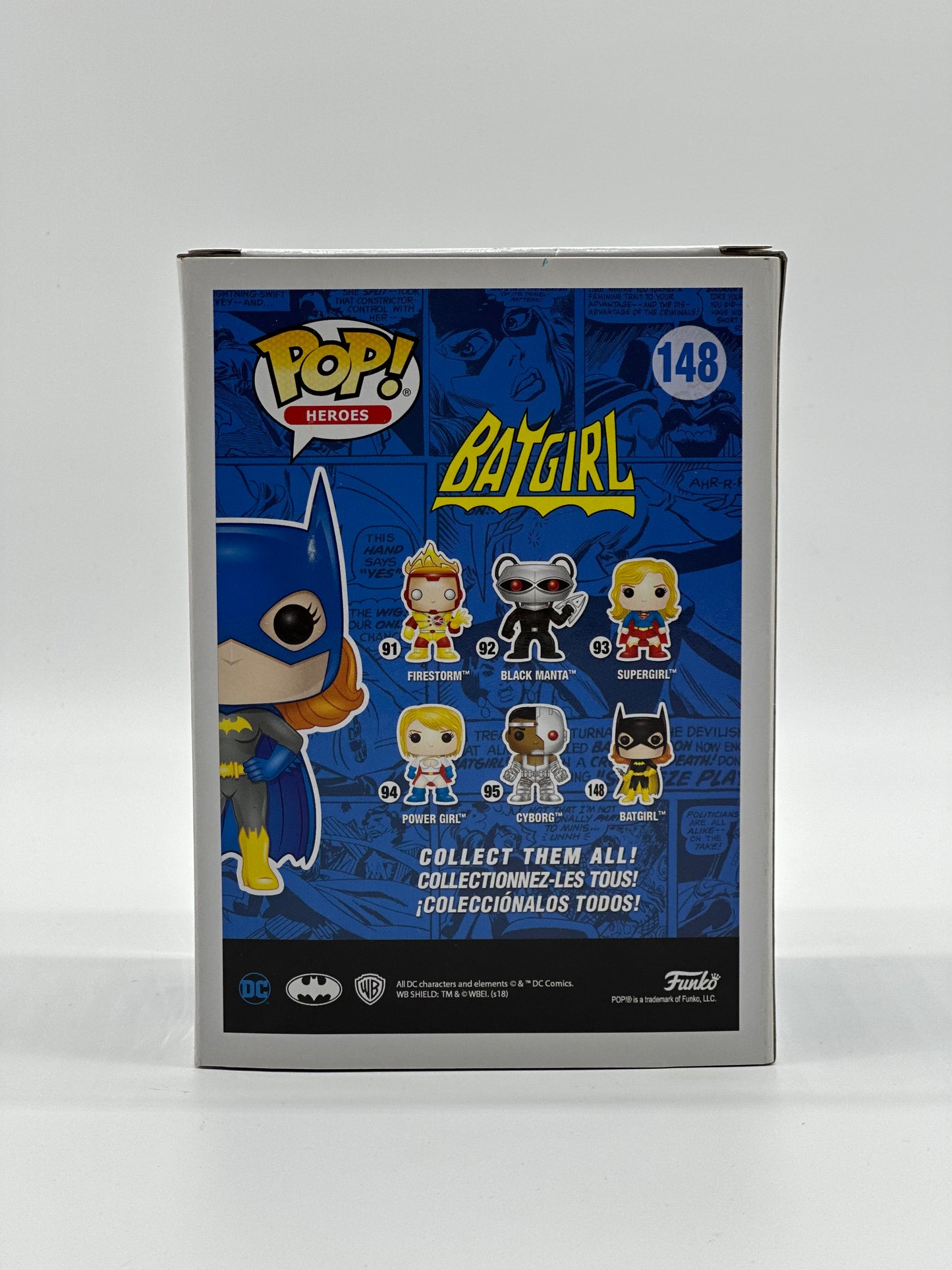 Pop! Heroes BatGirl 148 BatGirl Diamond Collection HotTopic Exclusive