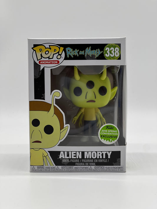 Pop! Animation Rick And Morty 338 Alien Morty 2018 Spring Convention Exclusive