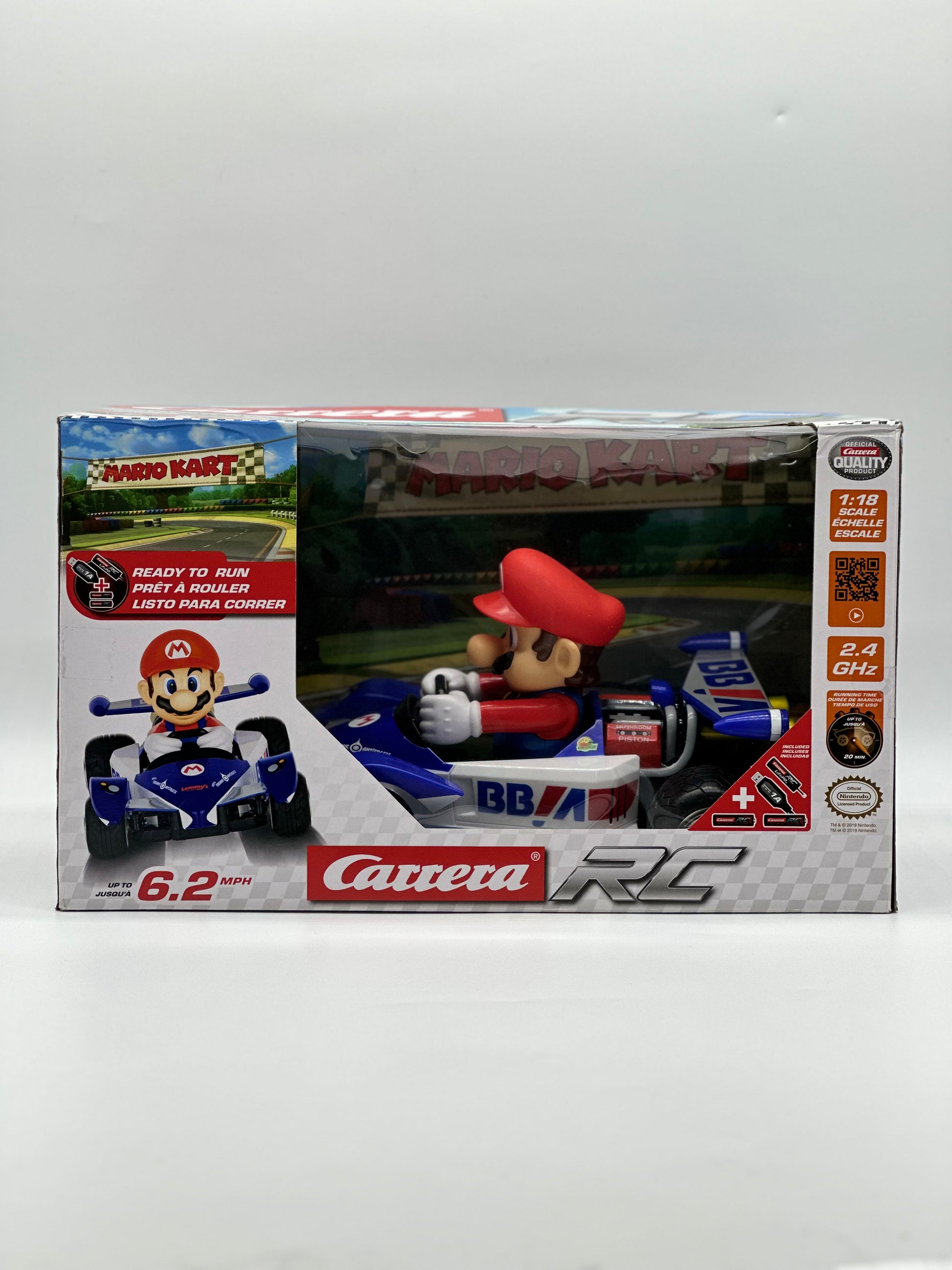 Carrera RC Mario Kart Circuit Special Racer Remote Control Car 1:18 6.2 mph  NEW!