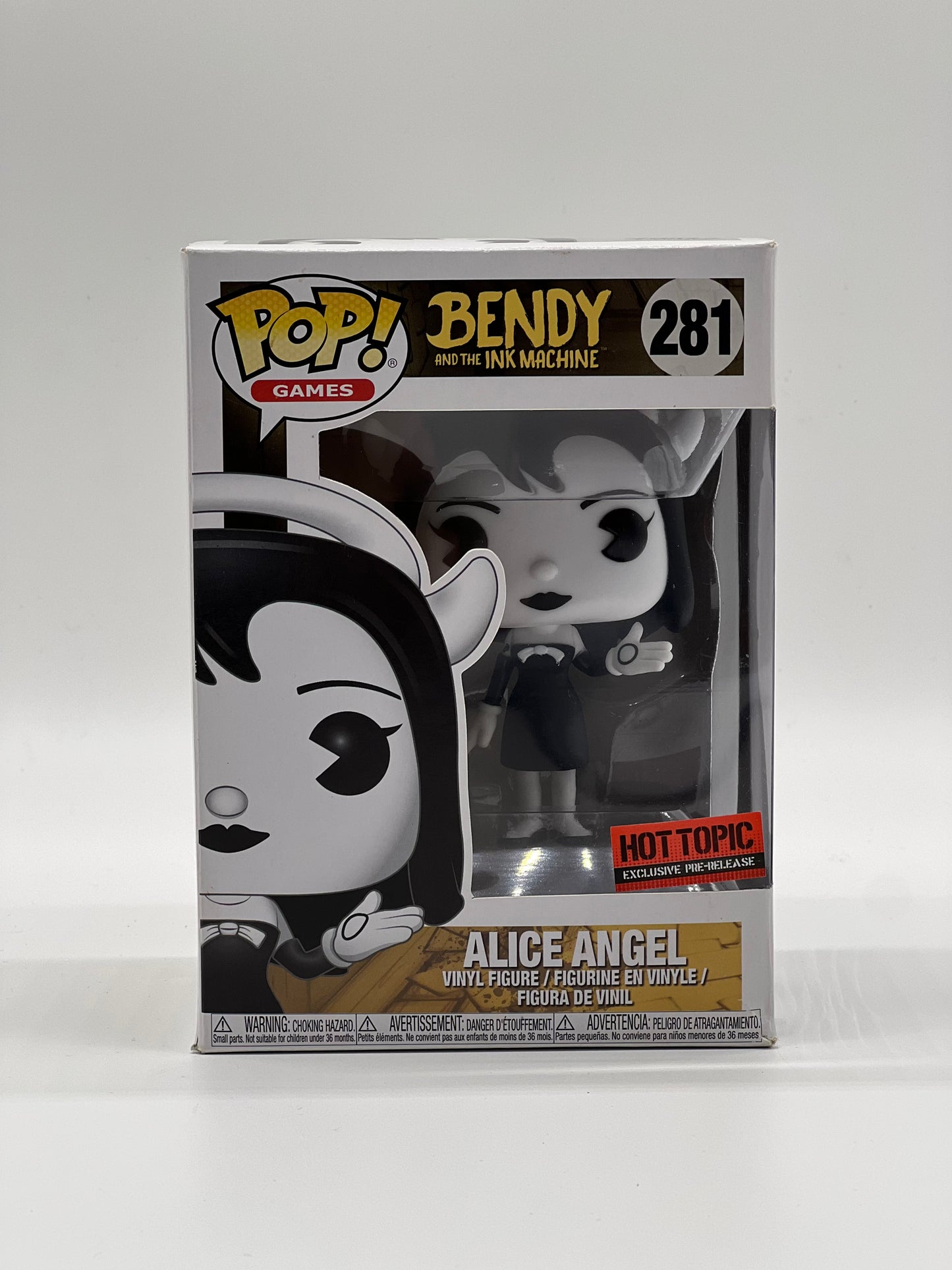 Pop! Games Bendy And The Ink Machine 281 Alice Angel HotTopic Exclusive Pre-Release