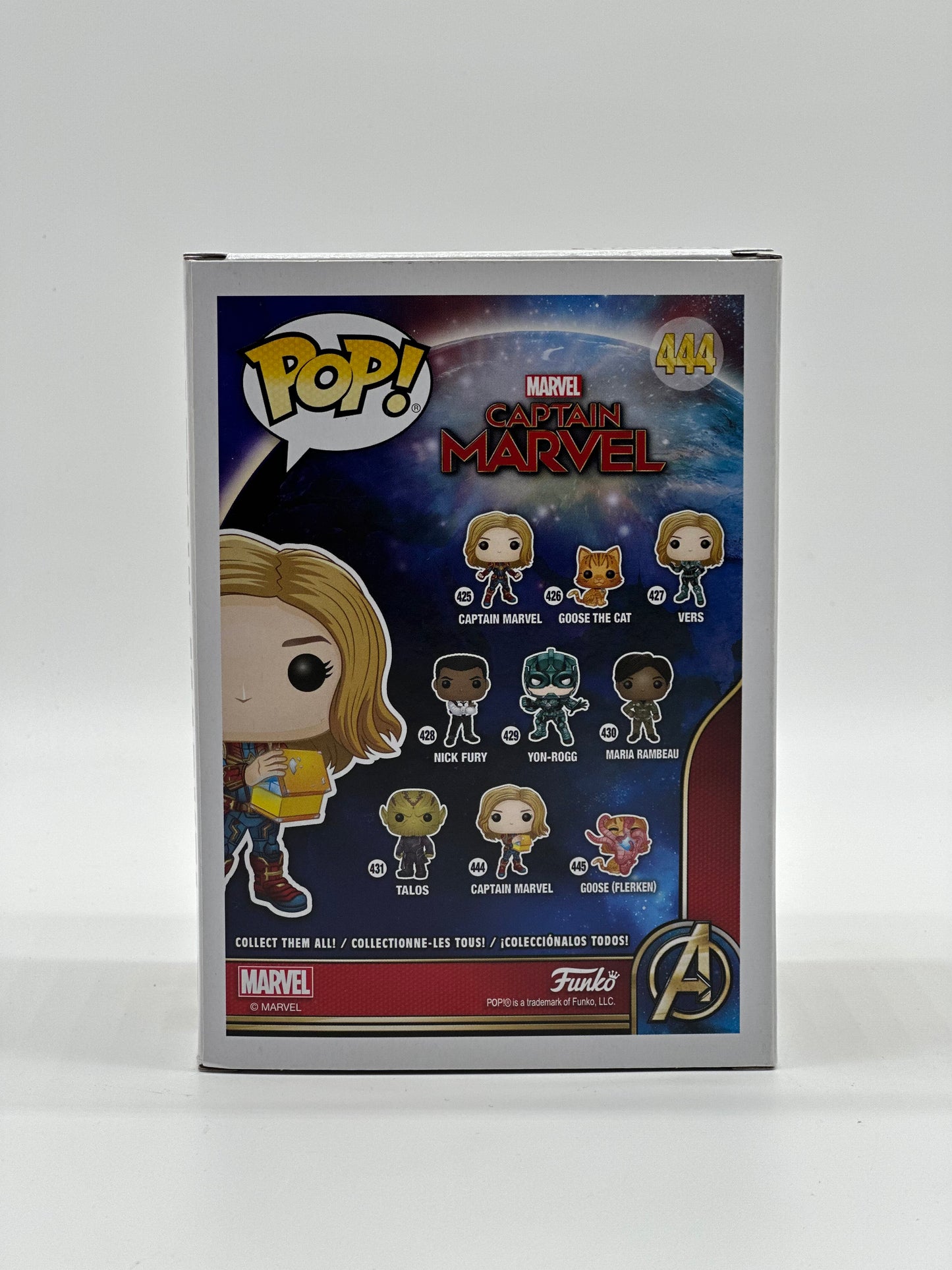 Pop! Marvel Captain Marvel 444 Captain Marvel Glows In The Dark