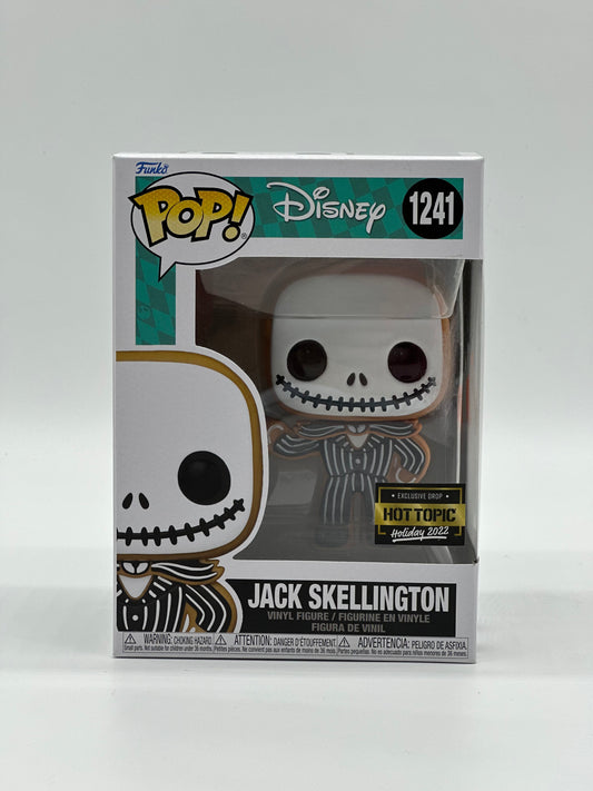 Pop! Disney 1241 Jack Skellington Exclusive Drop HotTopic Holiday 2022