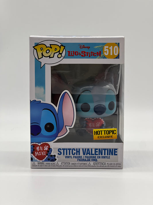 Pop! Disney Lilo & Stitch 510 Stitch Valentine HotTopic Exclusive