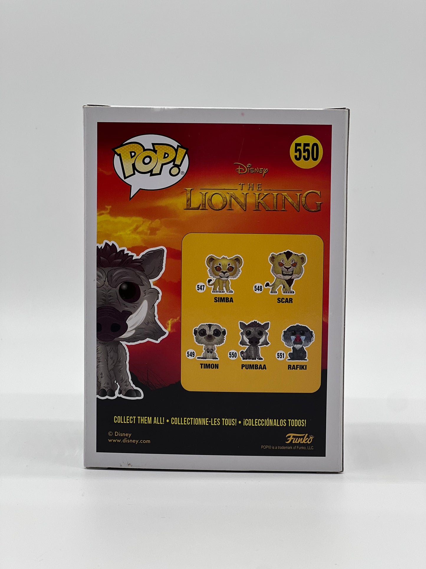 Pop! Disney The Lion King 550 Pumbaa