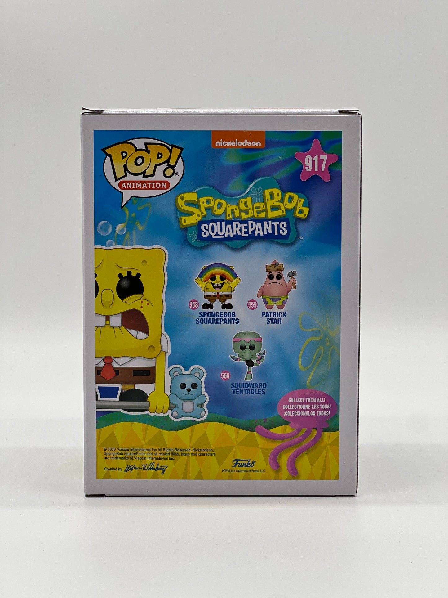 Pop! Animation Nickelodeon SpongeBob SquarePants 917 SpongeBob Weightlifter HotTopic Exclusive