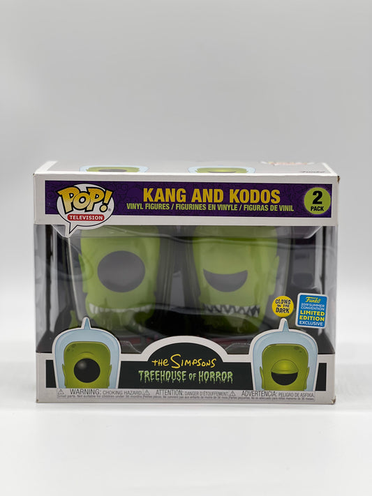 Pop! Television The Simpsons Treehouse Of Horror 2 Pack Kang And Kodos Glows In The Dark 2019 Summer Convention Limited Edition Exclusive