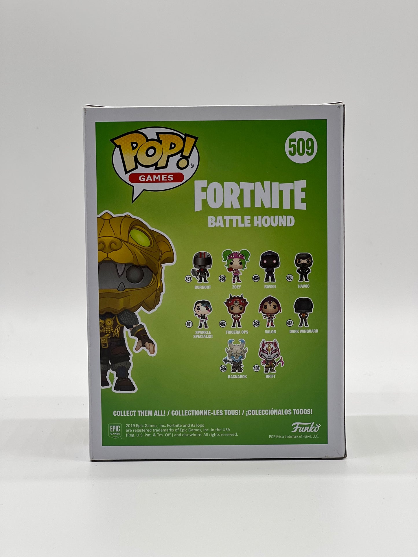 Pop! Games Fortnite 509 Battle Hound Glows In The Dark E3 2019 Limited Edition