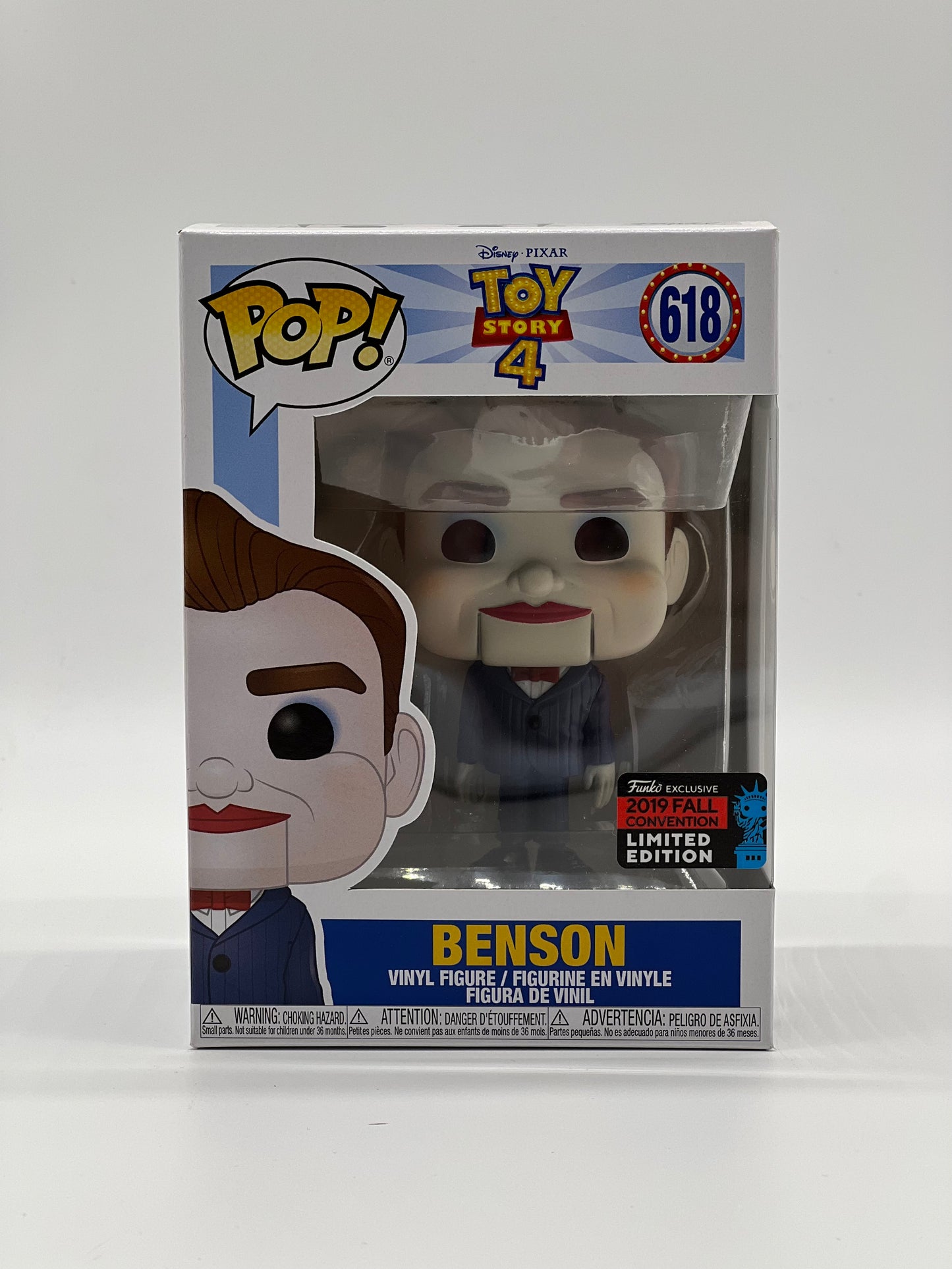 Pop! Disney Pixar Toy Story 4 618 Benson 2019 Fall Convention Limited Edition Exclusive