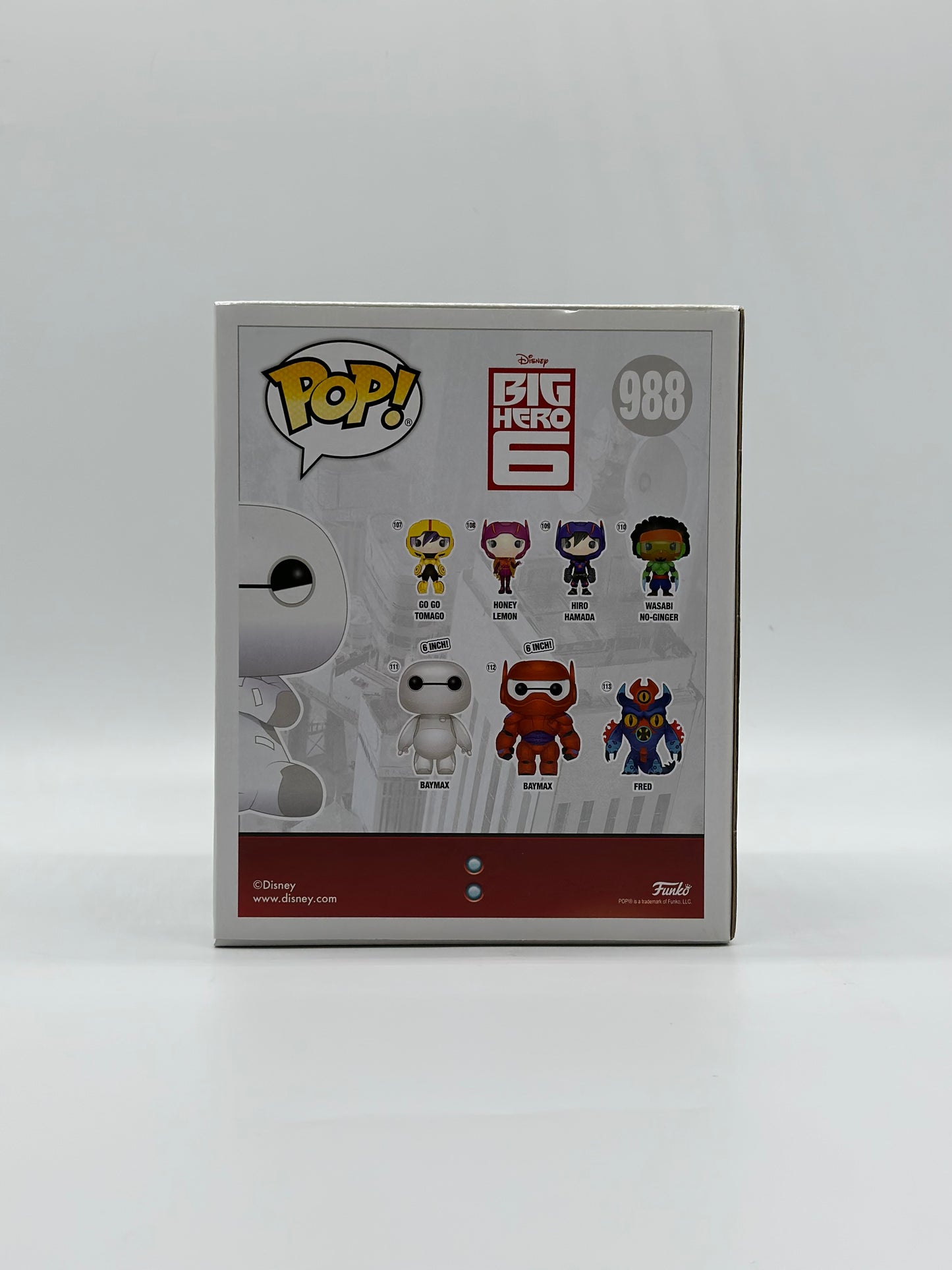 Pop! Disney Big Hero 6 988 Baymax With Mochi Box Lunch Exclusive 6’Inch